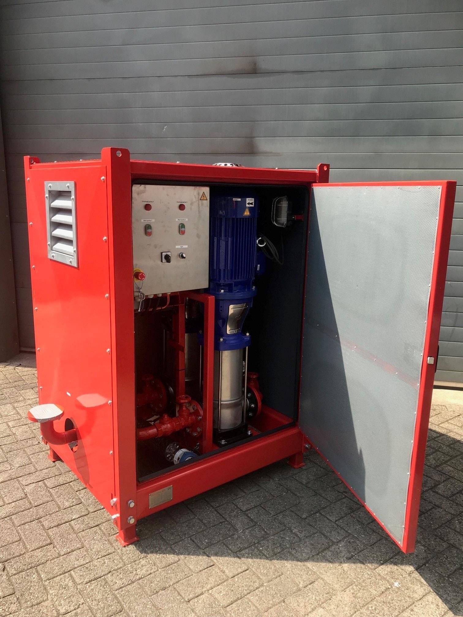 Heat/noise isolated pump set